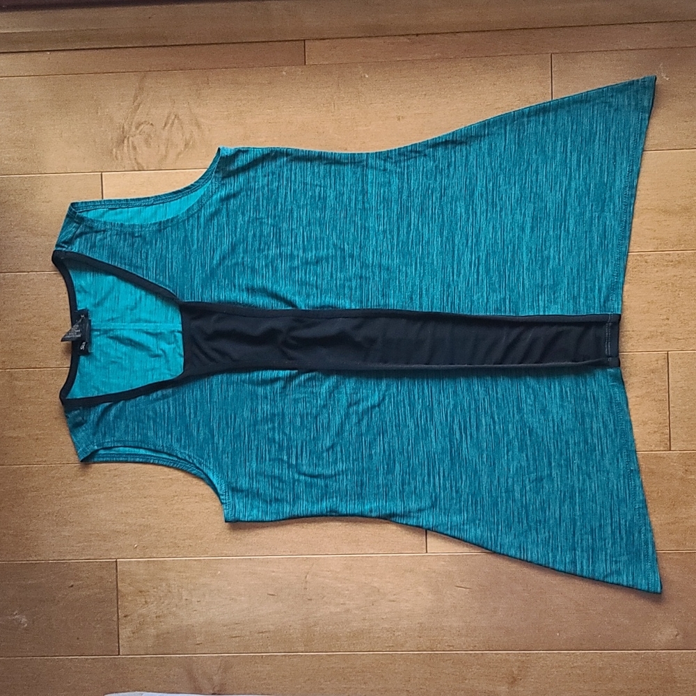 Green and Black Blouse